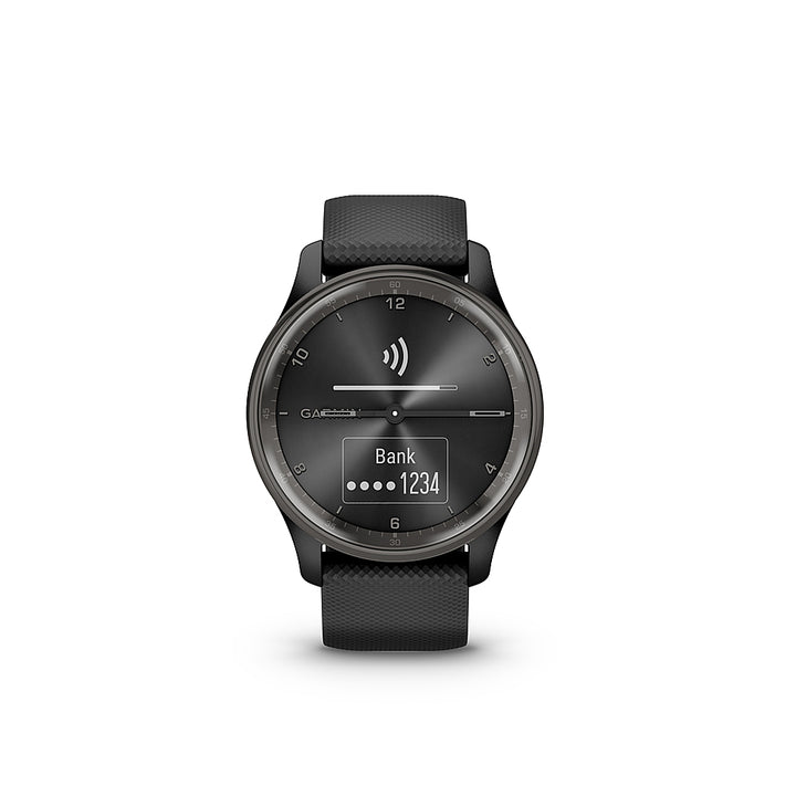 Garmin - vívomove Trend Hybrid Smartwatch 40 mm Fiber-Reinforced Polymer - Slate Stainless Steel_4