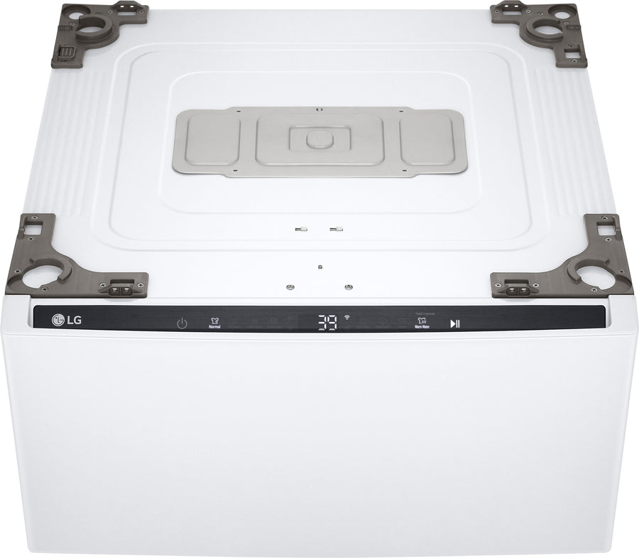 LG - SideKick 1.0 Cu. Ft. High-Efficiency Smart Top Load Pedestal Washer - White_0