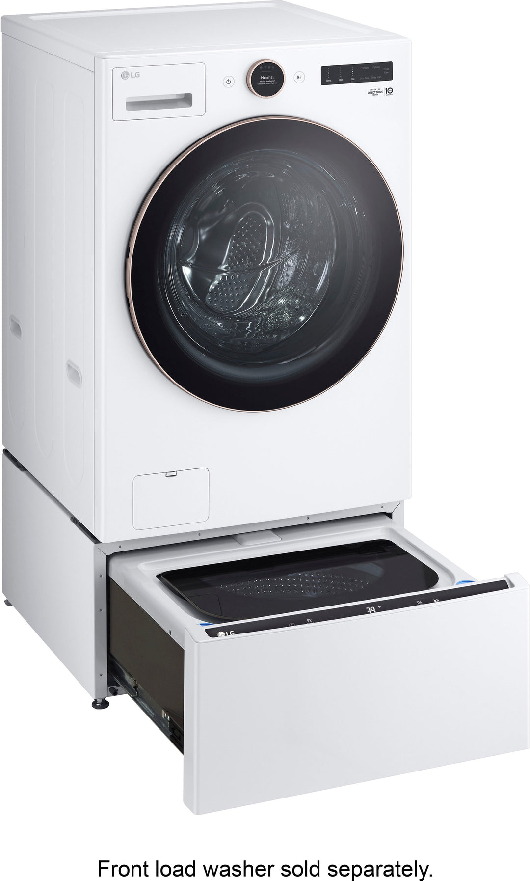 LG - SideKick 1.0 Cu. Ft. High-Efficiency Smart Top Load Pedestal Washer - White_10