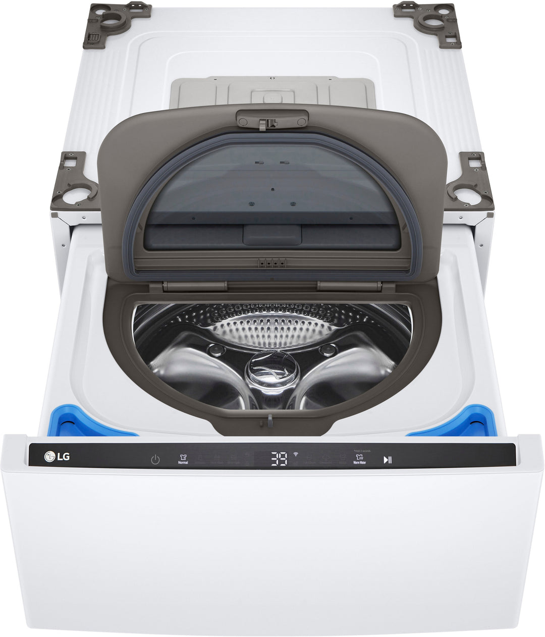 LG - SideKick 1.0 Cu. Ft. High-Efficiency Smart Top Load Pedestal Washer - White_4