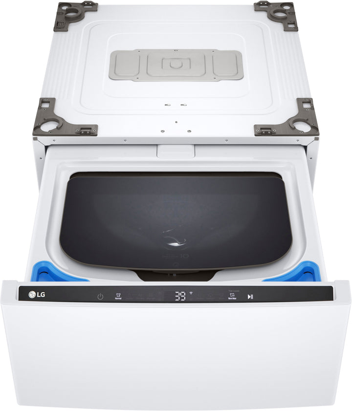 LG - SideKick 1.0 Cu. Ft. High-Efficiency Smart Top Load Pedestal Washer - White_2