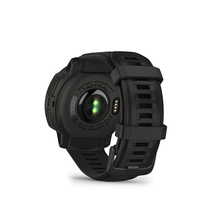Garmin - Instinct Crossover Solar, Tactical Edition 45mm Smartwatch Fiber-reinforced Polymer - Black_3