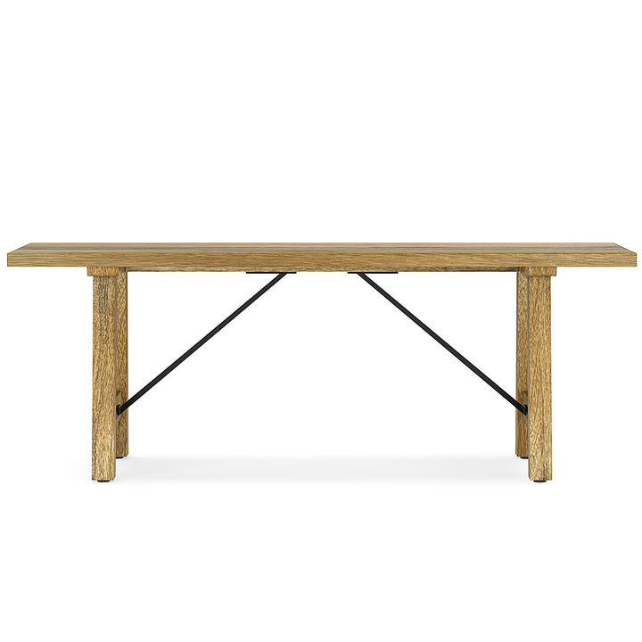 Simpli Home - Harvey Solid Mango Wood 47 inch Wide Industrial Contemporary Bench in - Natural_8
