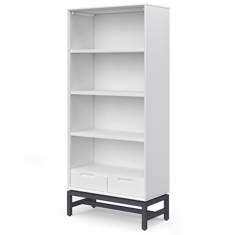 Simpli Home - Banting Mid Century Bookcase - White_1