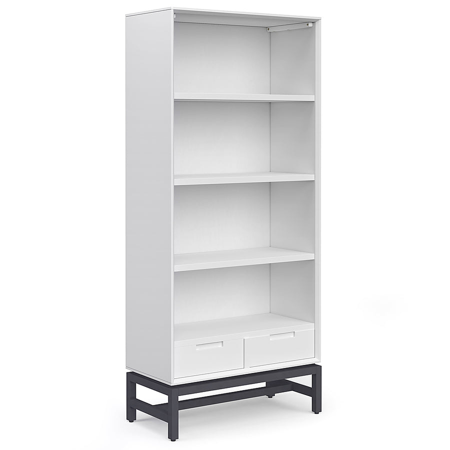 Simpli Home - Banting Mid Century Bookcase - White_0