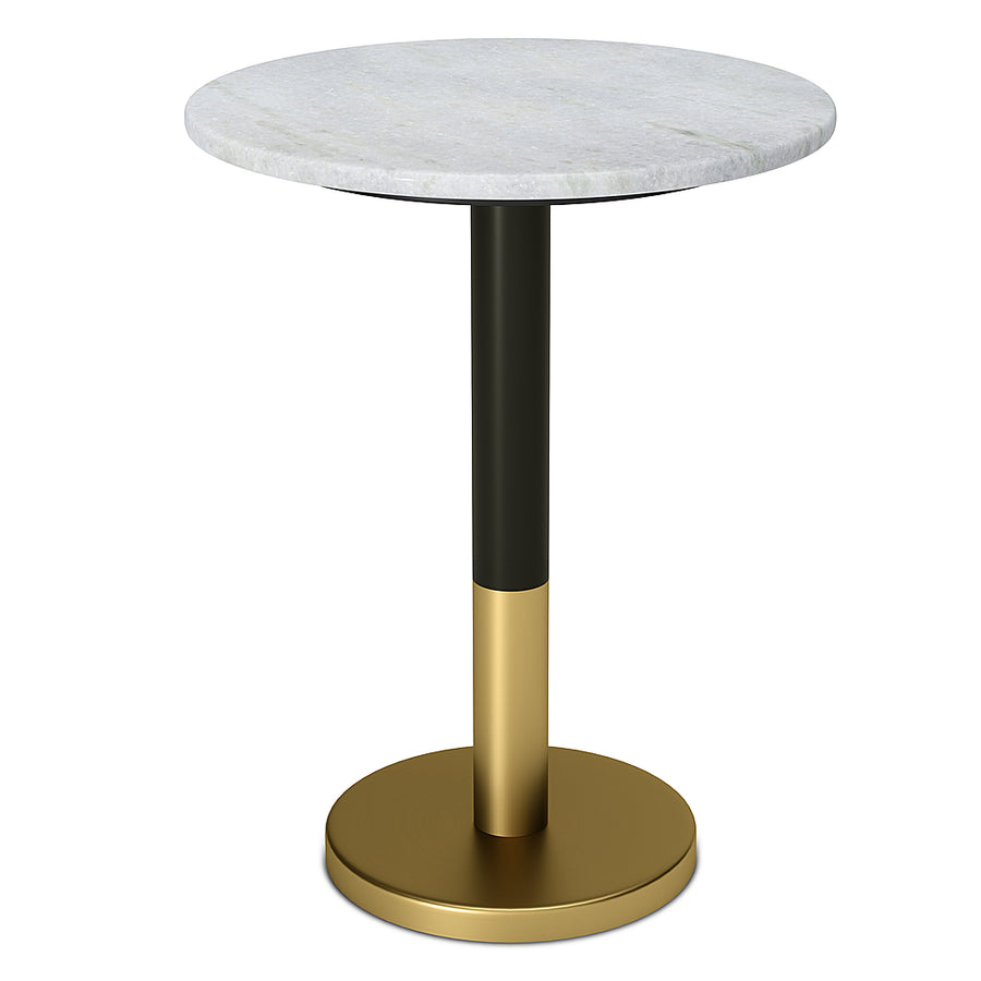Simpli Home - Evans  Marble Side Table - White_0