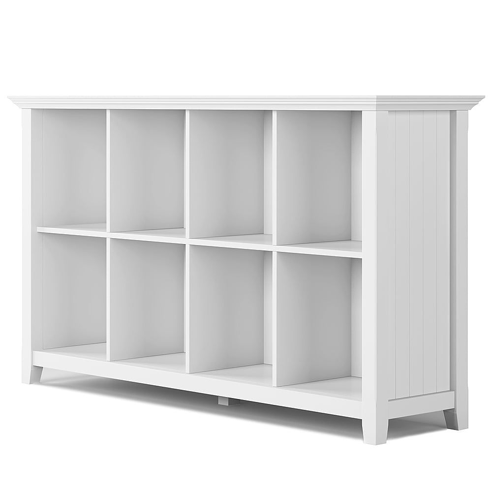 Simpli Home - Acadian 8 Cube Storage Sofa Table - White_1