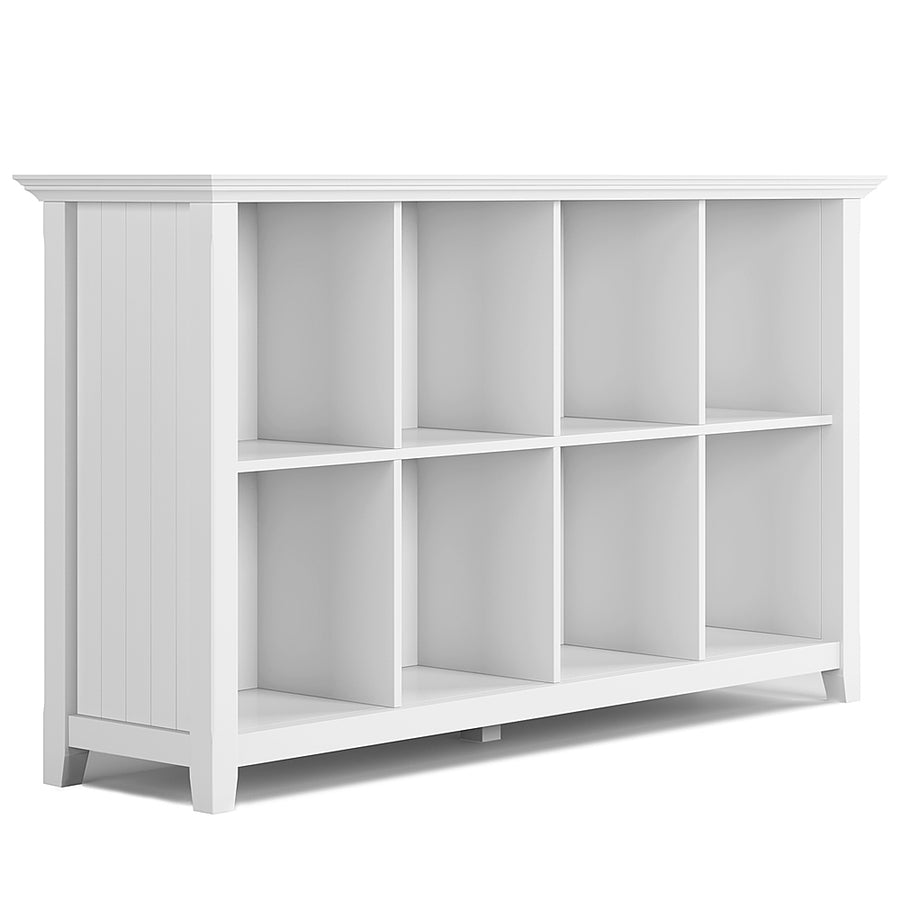 Simpli Home - Acadian 8 Cube Storage Sofa Table - White_0