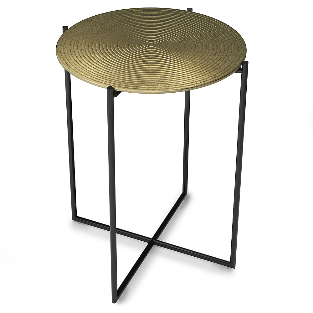 Simpli Home - Oliver  Side Table - Gold/Brass_1