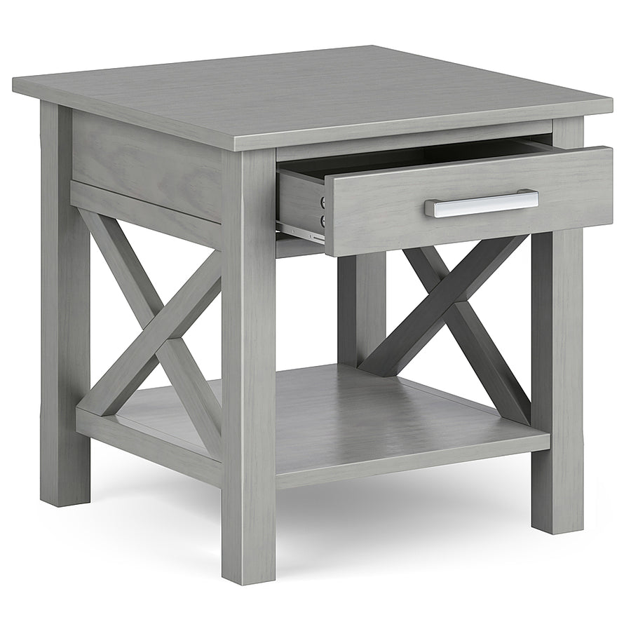 Simpli Home - Kitchener End Table - Fog Grey_2