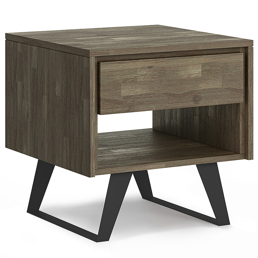 Simpli Home - Lowry End Table - Distressed Grey_0