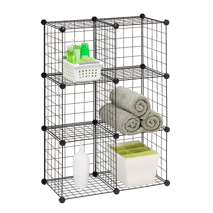 Honey-Can-Do - 6-Cube Storage Set - Black_1