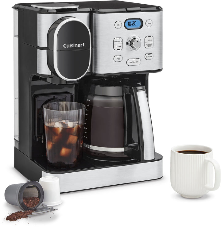 Cuisinart - 12 Cup 2-In-1 Coffee Center Coffeemaker - Black Stainless_0