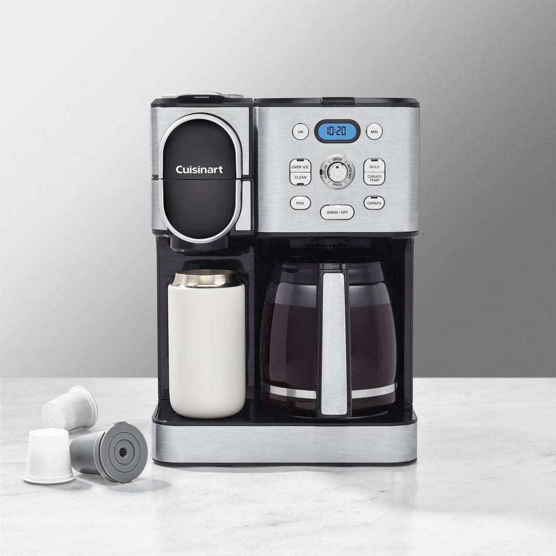 Cuisinart - 12 Cup 2-In-1 Coffee Center Coffeemaker - Black Stainless_3