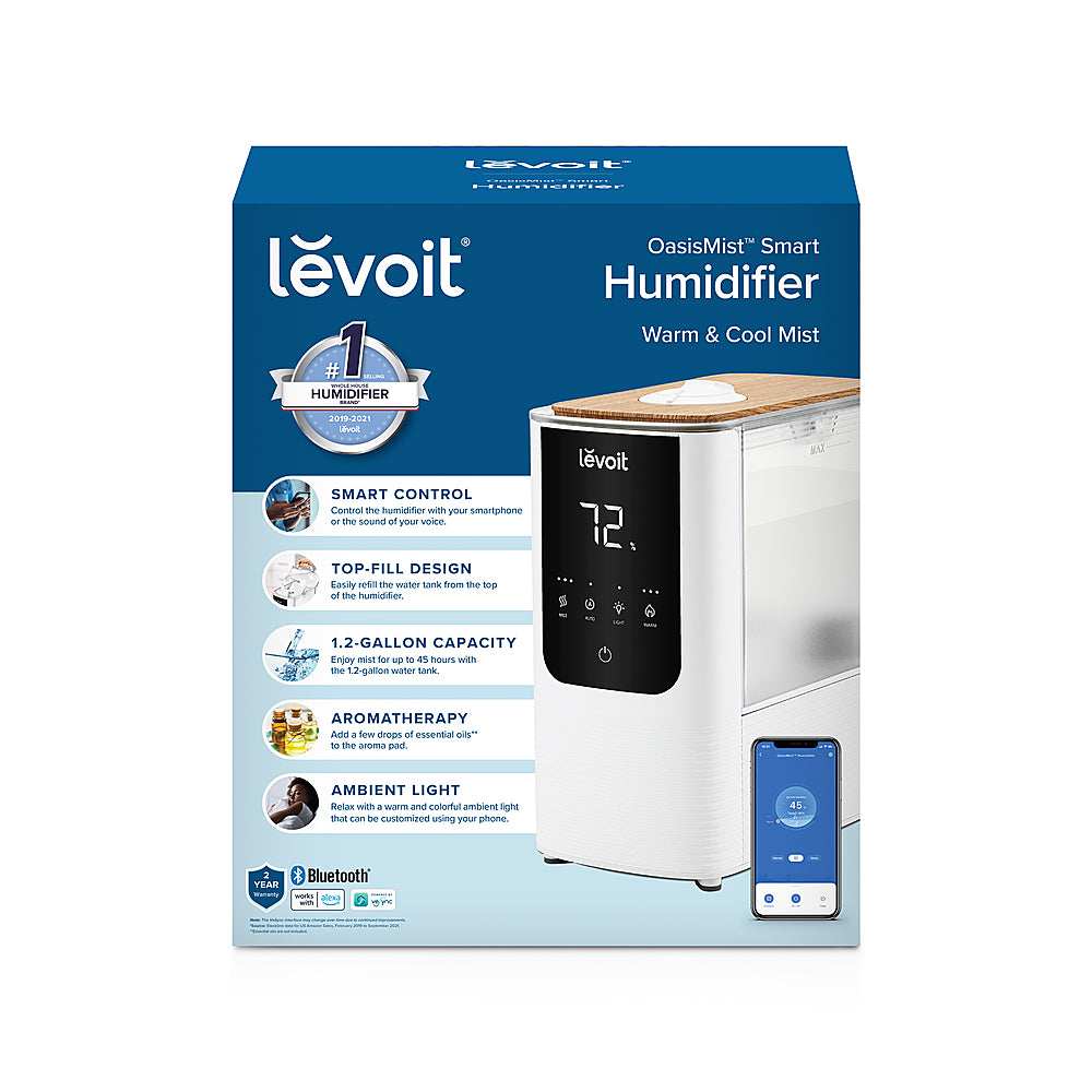 Levoit - OasisMist 1.18 gallon Smart Humidifier - White_3