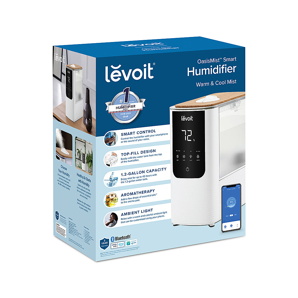 Levoit - OasisMist 1.18 gallon Smart Humidifier - White_4
