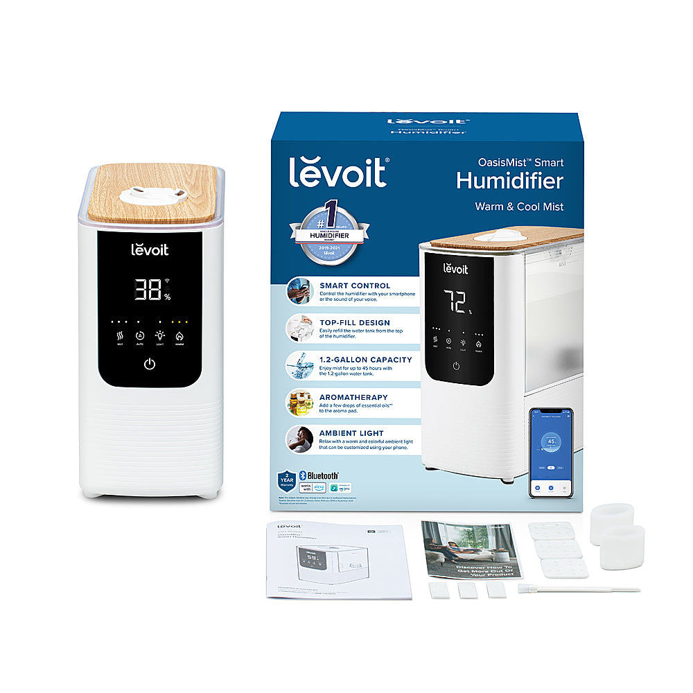 Levoit - OasisMist 1.18 gallon Smart Humidifier - White_2