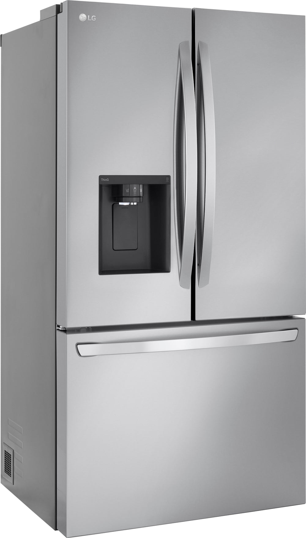 LG - 25.5 Cu. Ft. French Door Counter-Depth Smart Refrigerator with Dual Ice - Stainless steel_1