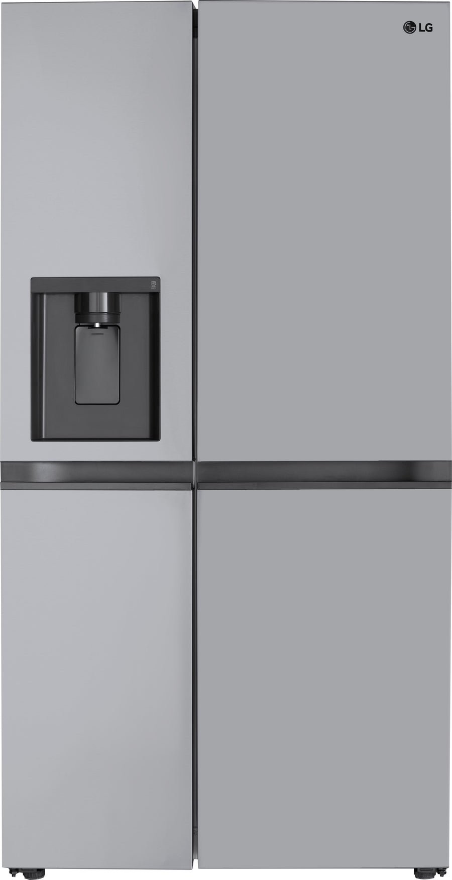 LG - 27.6 Cu. Ft. Side-by-Side Smart Refrigerator - Stainless steel_0