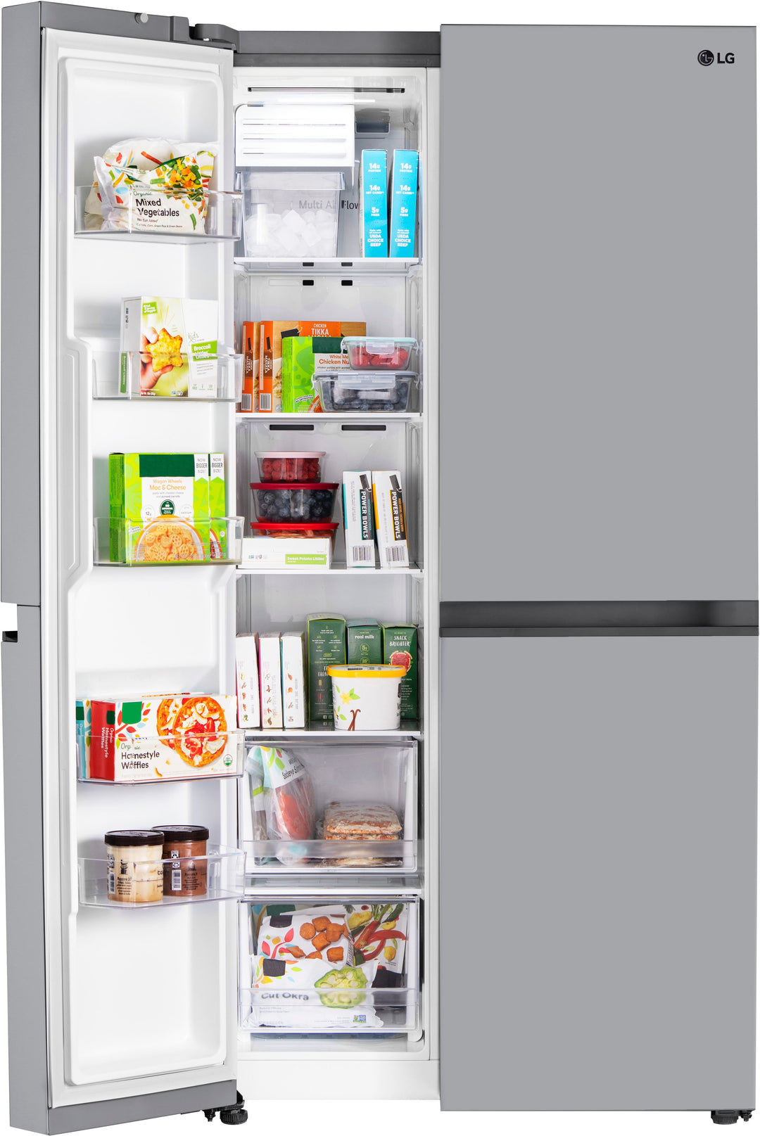 LG - 27.6 Cu. Ft. Side-by-Side Smart Refrigerator - Stainless steel_13