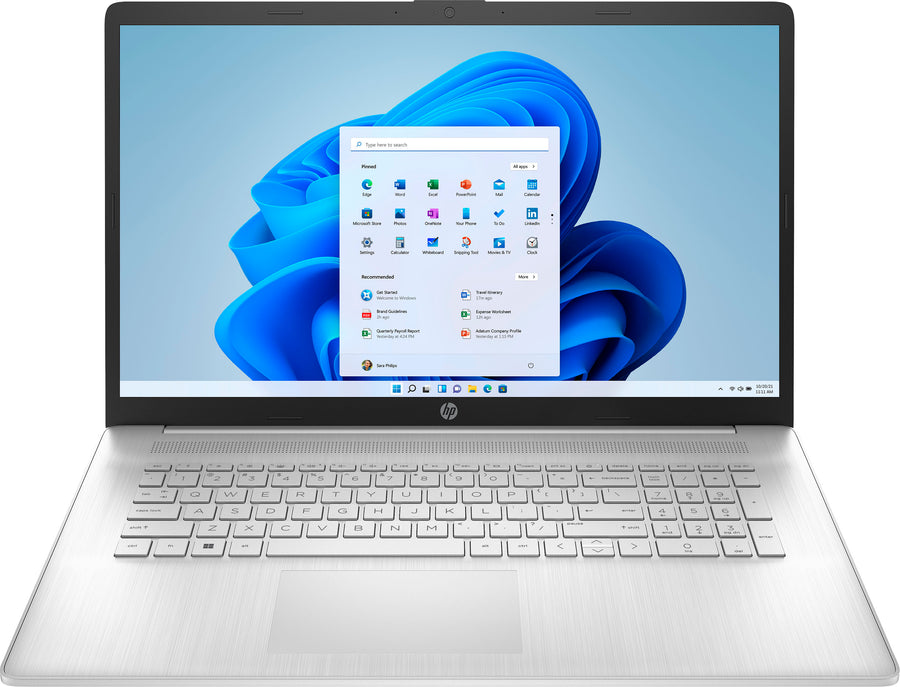 HP - 17.3" HD+ Laptop - Intel Core i3 - 8GB Memory - 256GB SSD - Natural Silver_0