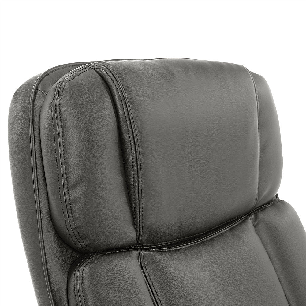 Serta - Fairbanks Bonded Leather Big and Tall Executive Office Chair - Gray_13