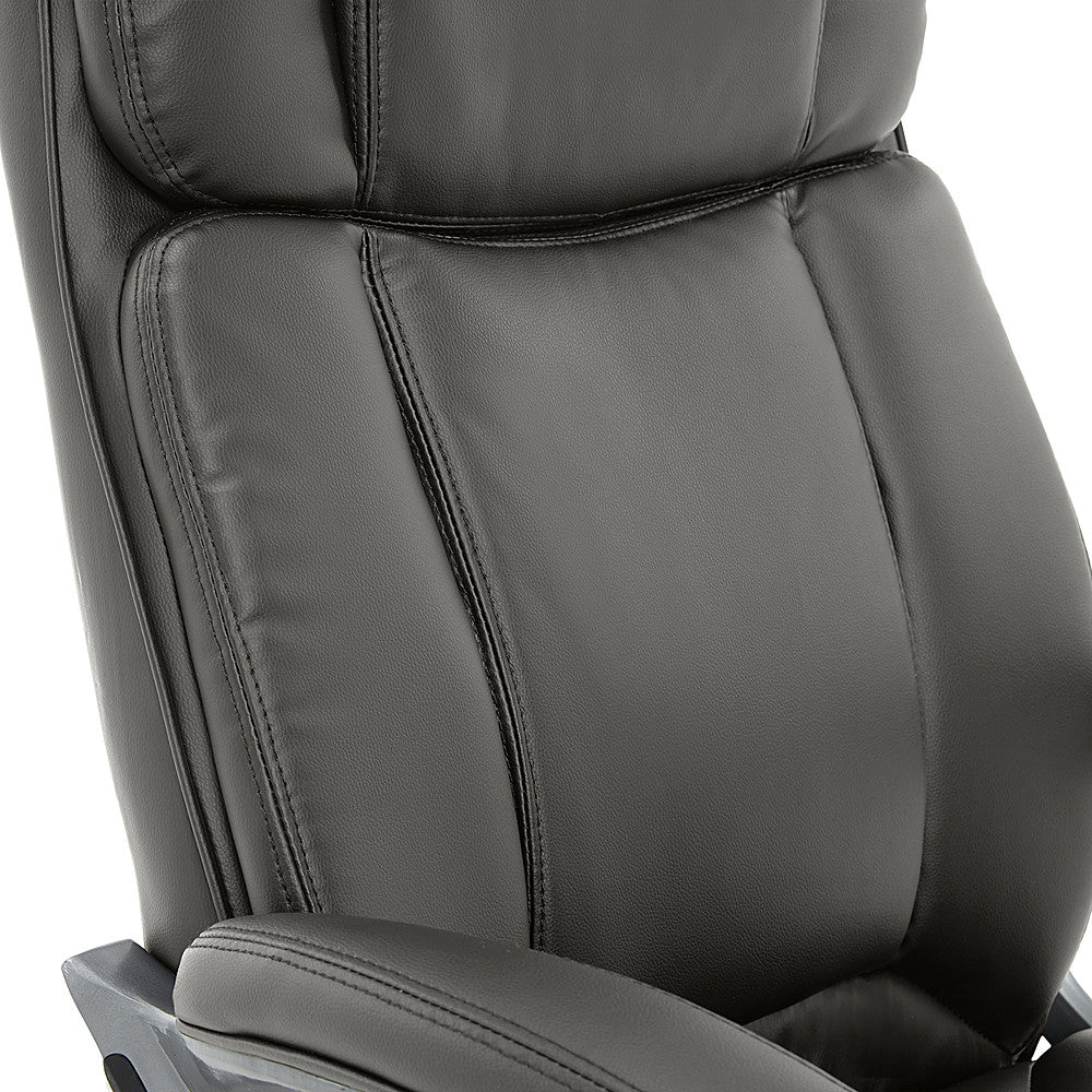 Serta - Fairbanks Bonded Leather Big and Tall Executive Office Chair - Gray_12