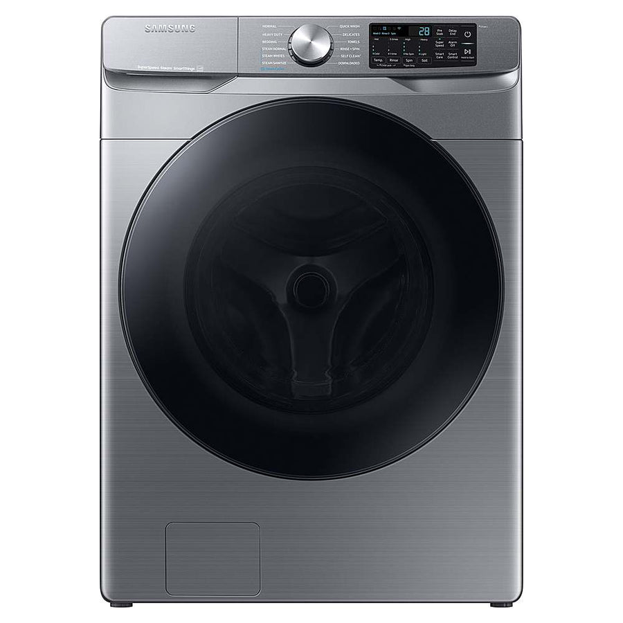 Samsung - 4.5 cu. ft. Large Capacity Smart Front Load Washer with Super Speed Wash - Platinum_0