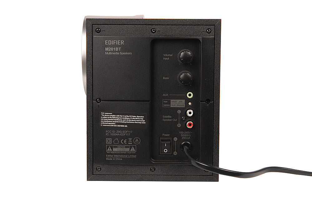Edifier - M201BT 2.1 Bluetooth Multimedia Speaker System (3-Piece) - Black_1