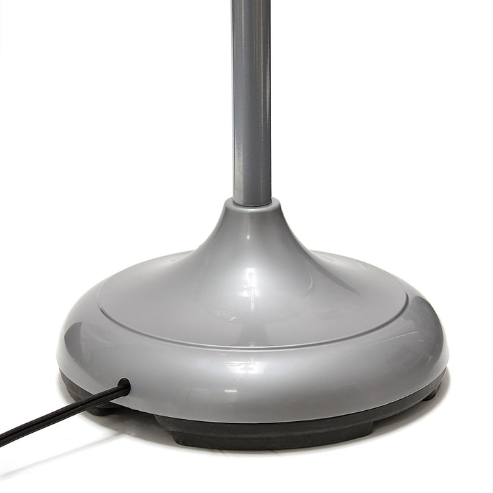 Simple Designs 5 Light Adjustable Gooseneck Floor Lamp - Silver/Primary Multicolored Shades_4