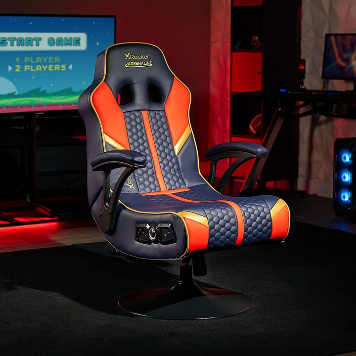 X Rocker - Adrenaline 2.1 Wireless Vibration Pedestal Gaming Chair - Multi_1