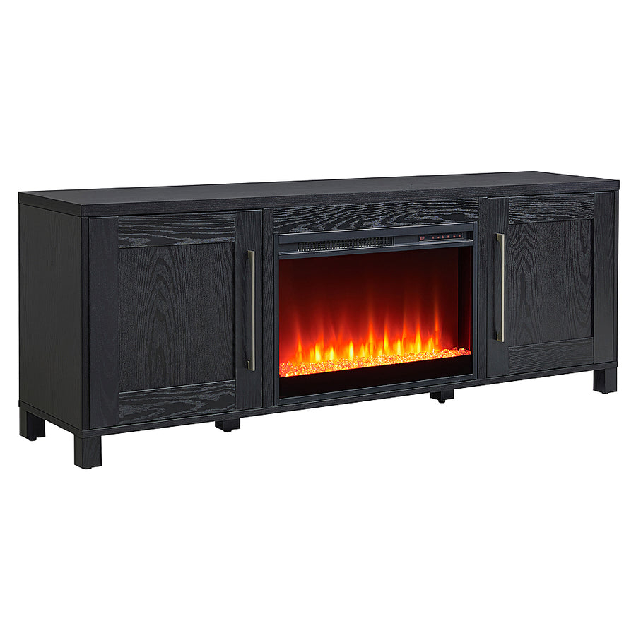 Camden&Wells - Chabot Crystal Fireplace TV Stand for Most TVs up to 75" - Black Grain_0