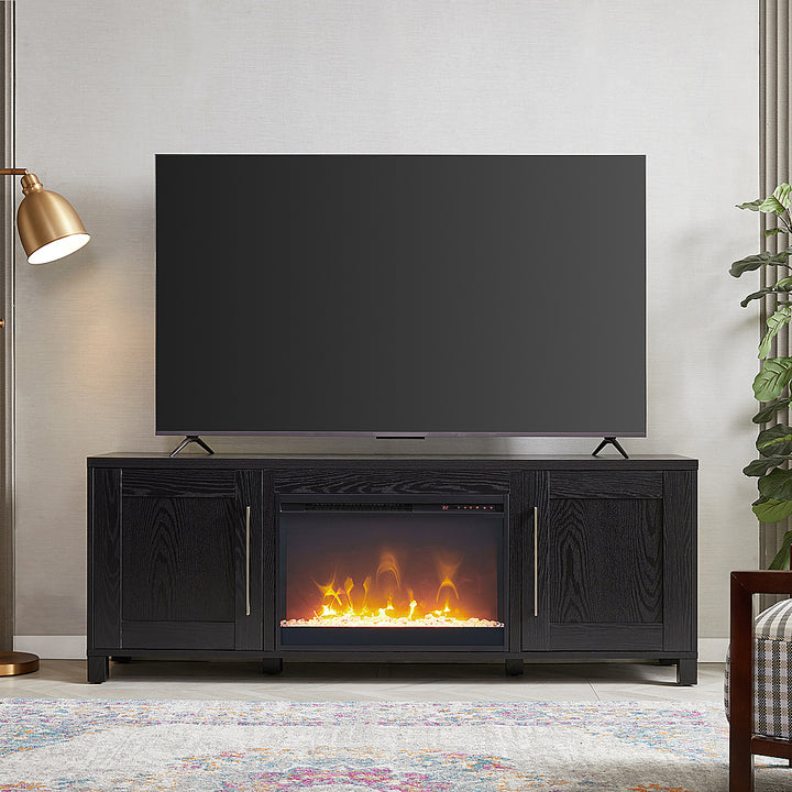 Camden&Wells - Chabot Crystal Fireplace TV Stand for Most TVs up to 75" - Black Grain_2