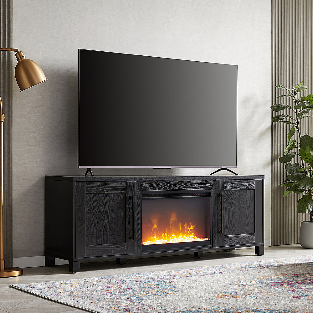 Camden&Wells - Chabot Crystal Fireplace TV Stand for Most TVs up to 75" - Black Grain_1