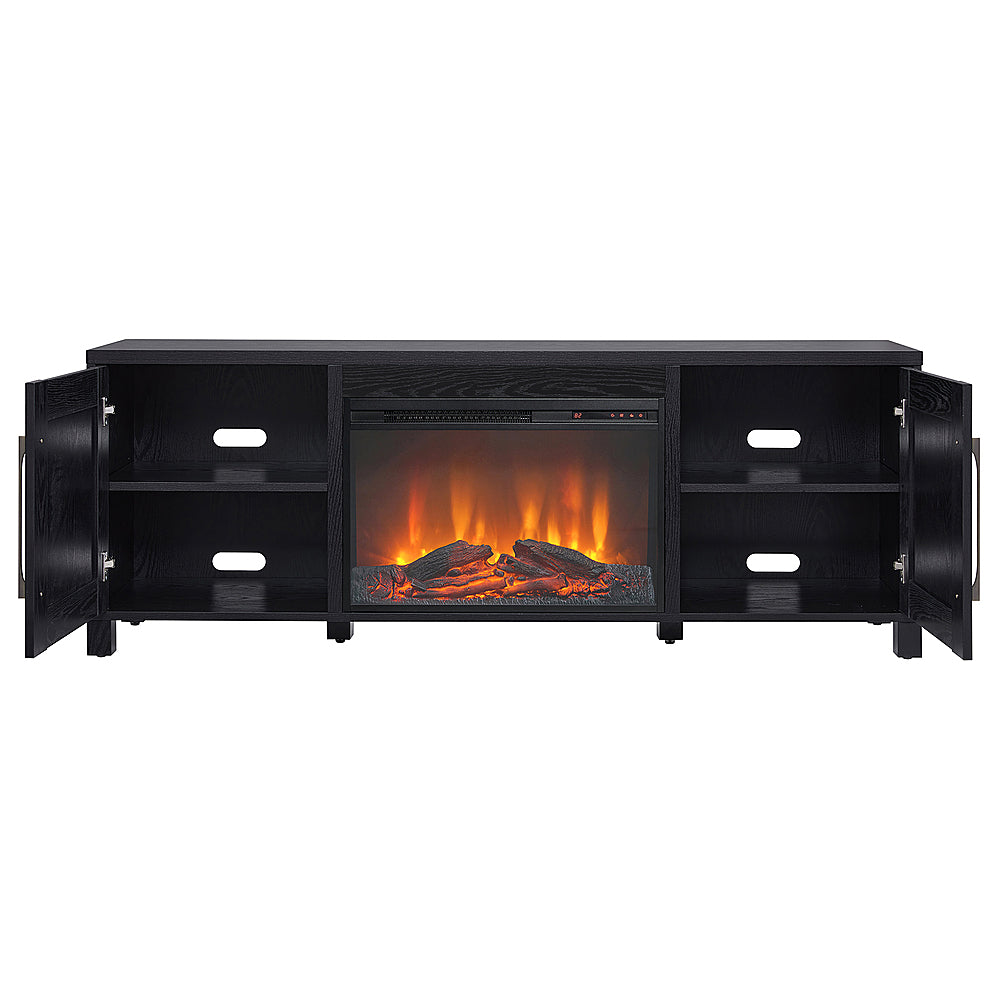 Camden&Wells - Chabot Log Fireplace for Most TVs up to 75" - Black Grain_3