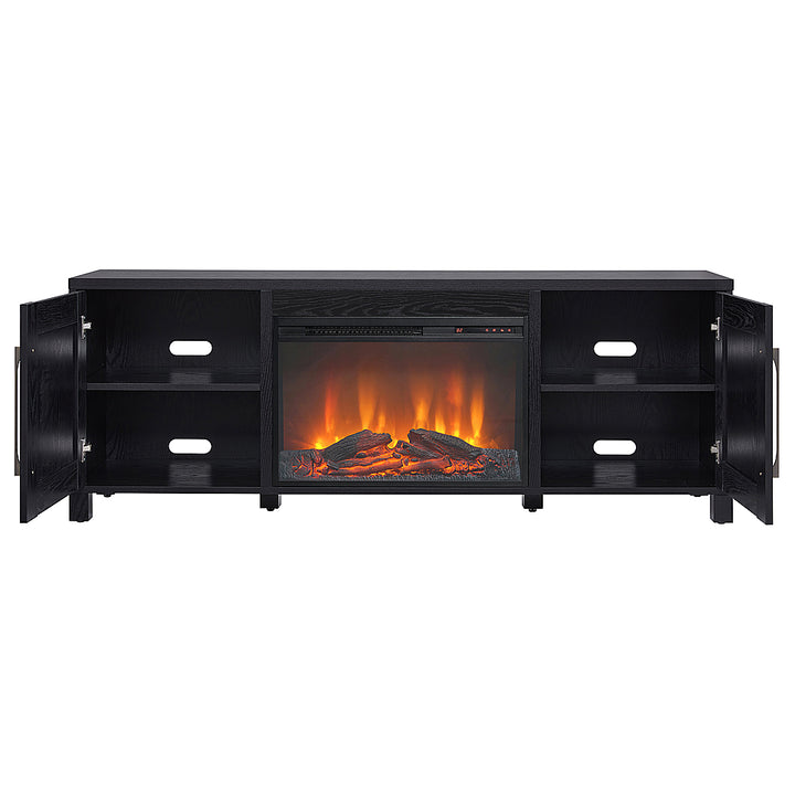 Camden&Wells - Chabot Log Fireplace for Most TVs up to 75" - Black Grain_3