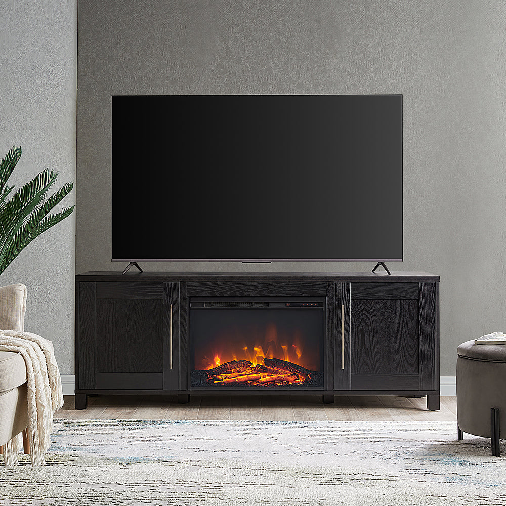Camden&Wells - Chabot Log Fireplace for Most TVs up to 75" - Black Grain_2