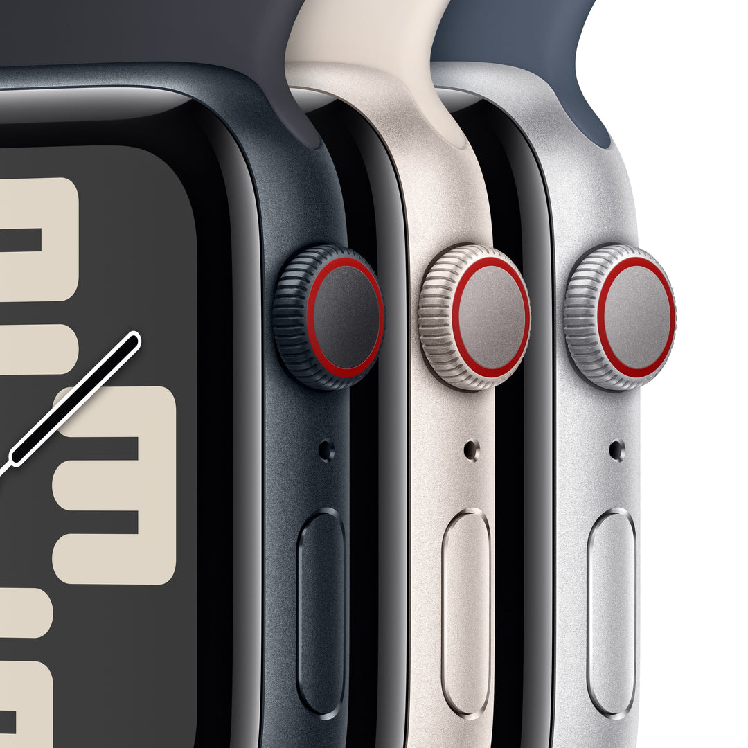 Apple Watch SE 2nd Generation (GPS + Cellular) 40mm Midnight Aluminum Case with Midnight Sport Band - S/M - Midnight_5