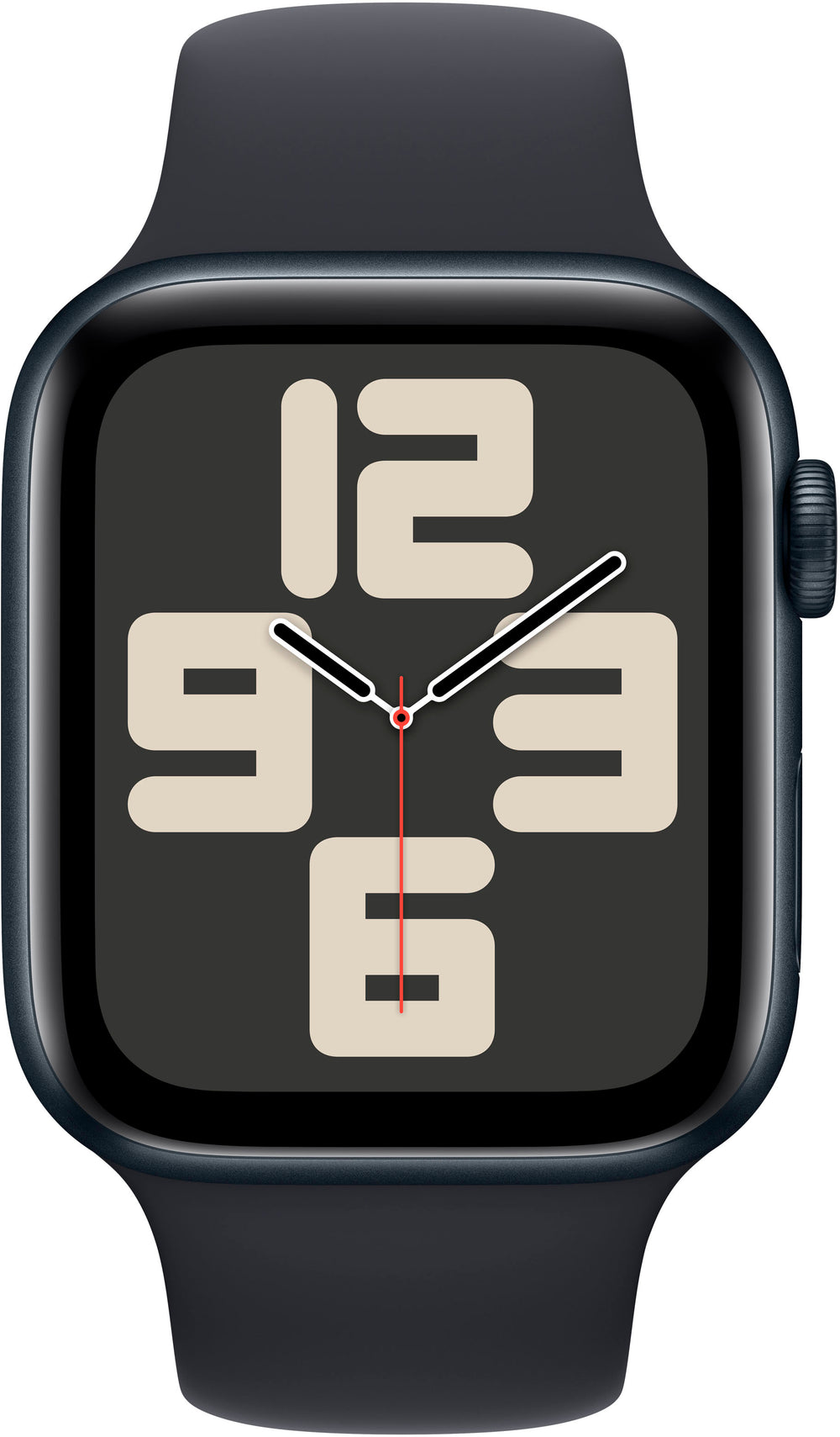 Apple Watch SE (GPS + Cellular) 44mm Midnight Aluminum Case with Midnight Sport Band - S/M - Midnight_1