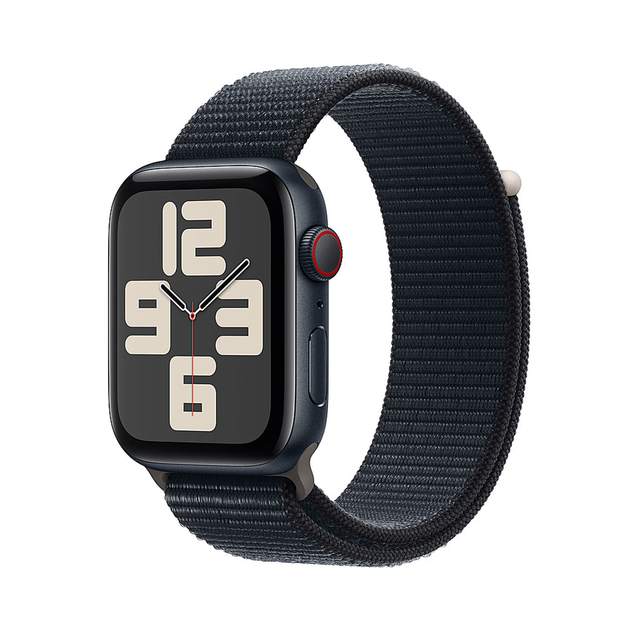 Apple Watch SE (GPS + Cellular) 44mm Midnight Aluminum Case with Midnight Sport Loop - Midnight_0