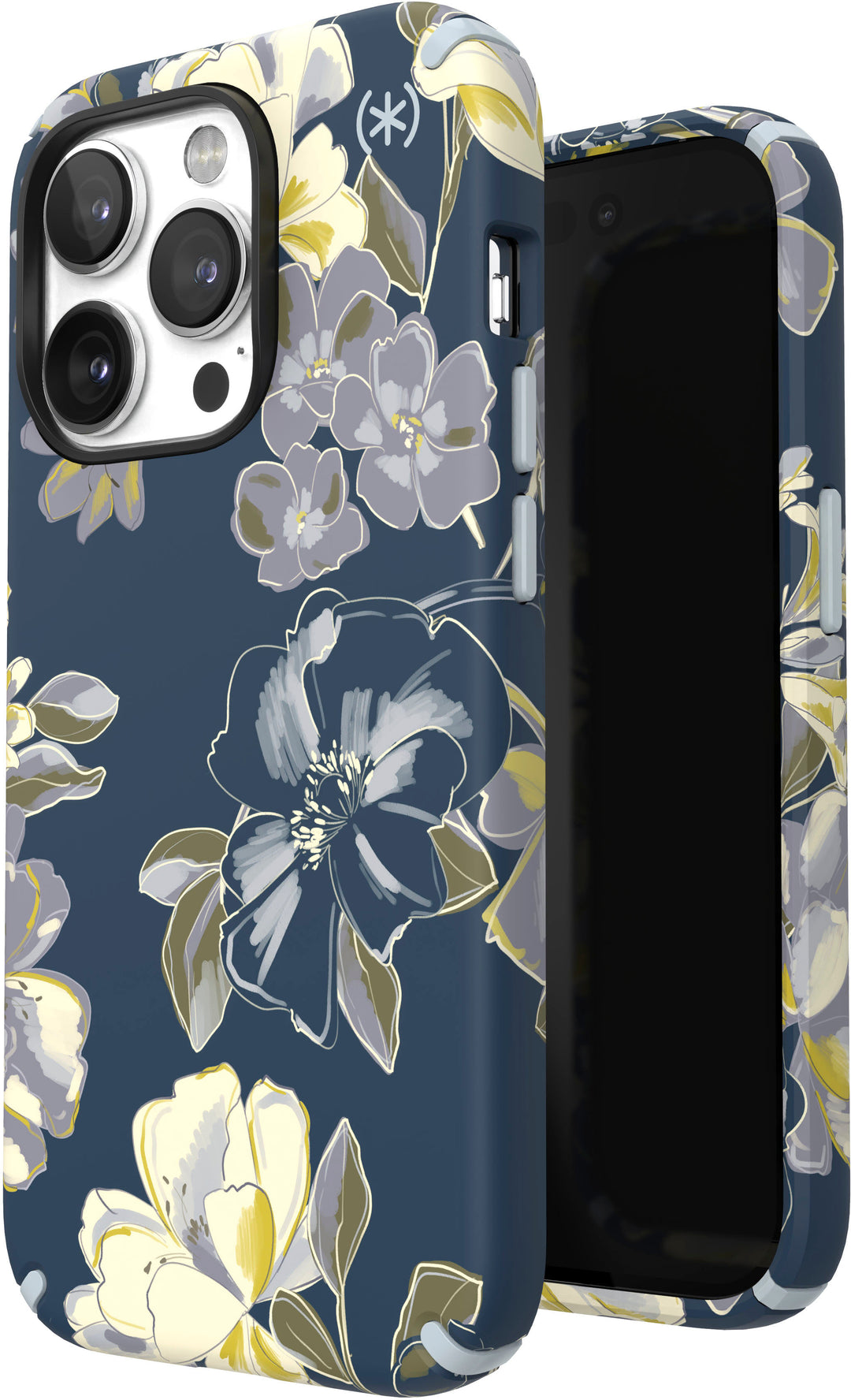 Speck - Presidio Edition Case with MagSafe for Apple iPhone 14 Pro - Tear Blue/Artistic Floral_5