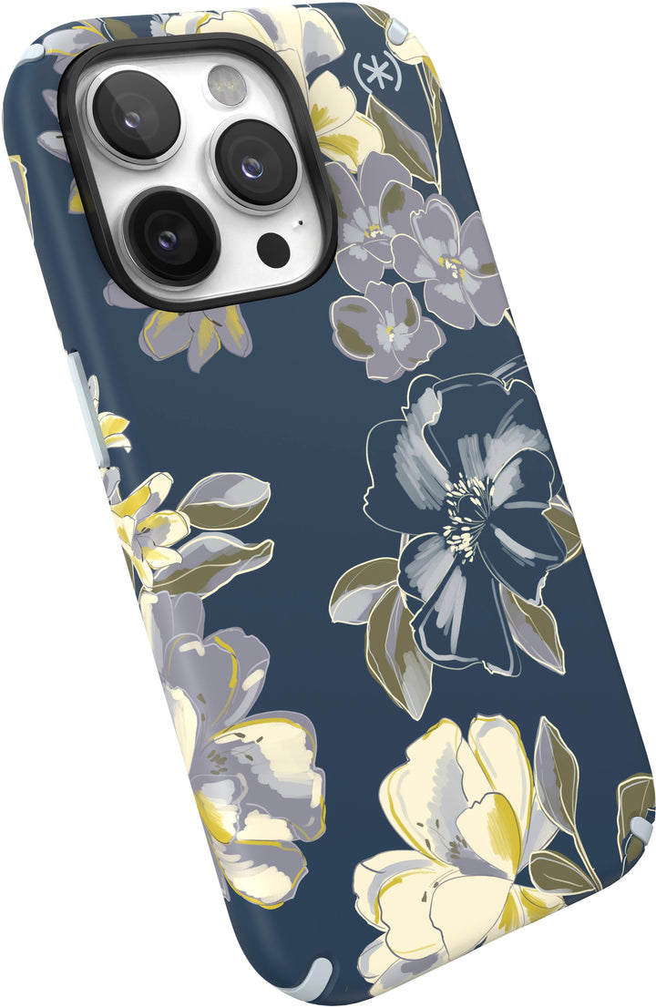Speck - Presidio Edition Case with MagSafe for Apple iPhone 14 Pro - Tear Blue/Artistic Floral_4
