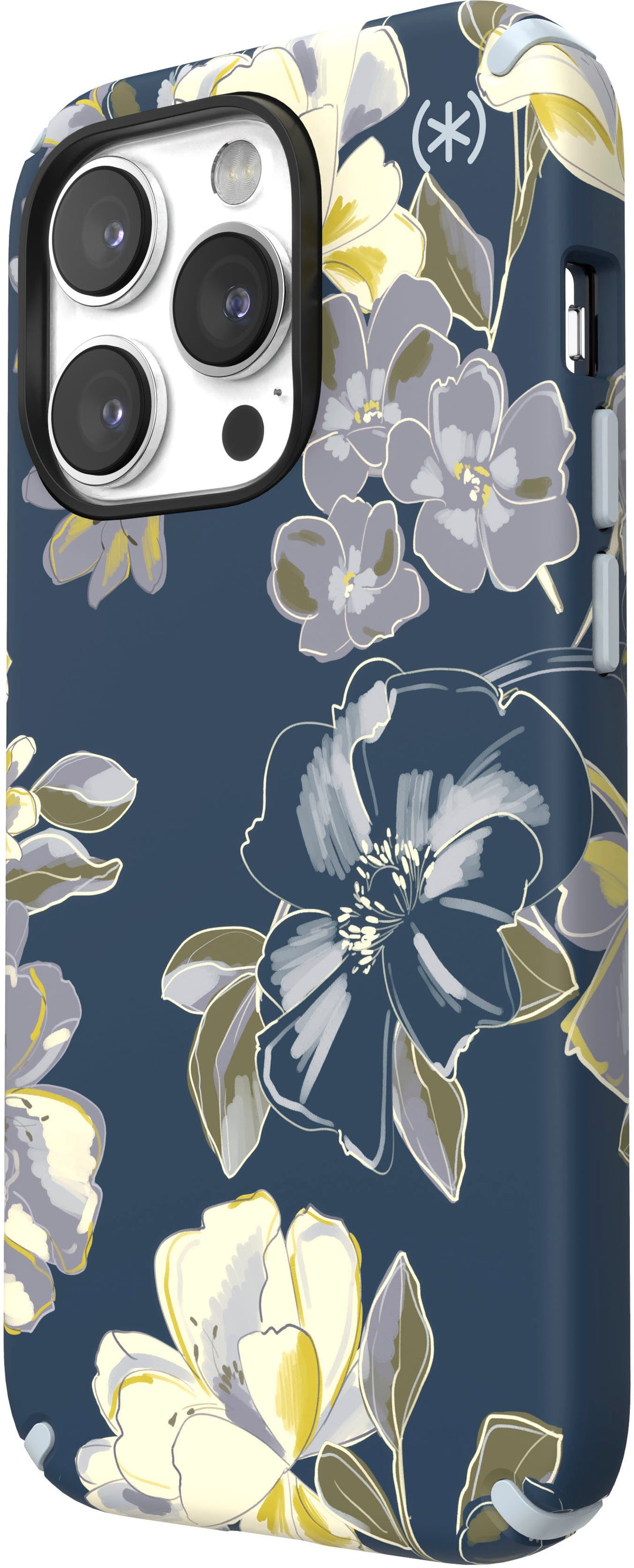 Speck - Presidio Edition Case with MagSafe for Apple iPhone 14 Pro - Tear Blue/Artistic Floral_2