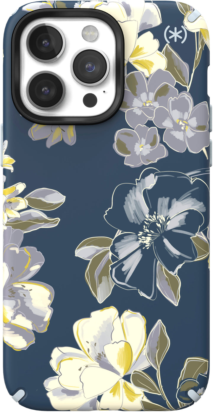 Speck - Presidio Edition Case with MagSafe for Apple iPhone 14 Pro Max - Tear Blue/Artistic Floral_0