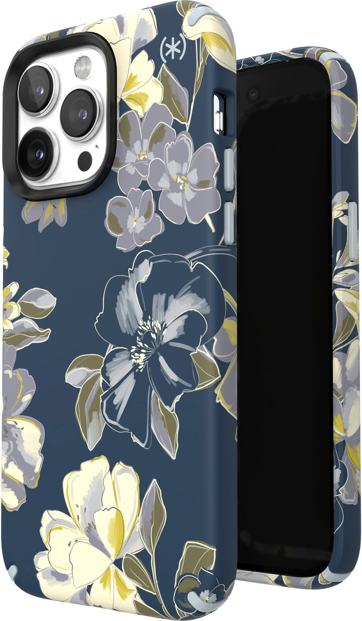 Speck - Presidio Edition Case with MagSafe for Apple iPhone 14 Pro Max - Tear Blue/Artistic Floral_5