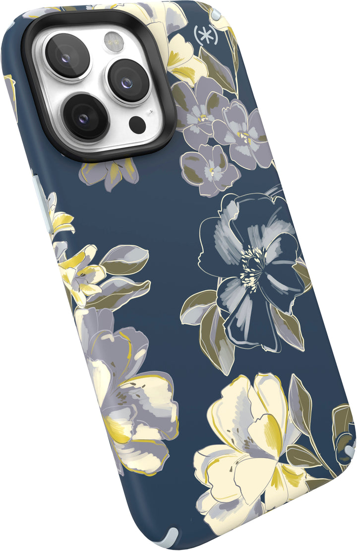 Speck - Presidio Edition Case with MagSafe for Apple iPhone 14 Pro Max - Tear Blue/Artistic Floral_4