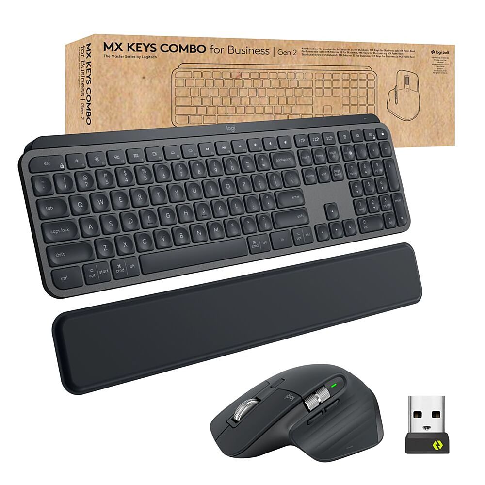 Logitech - MX Keys Fullsize Wireless Keyboard and Mouse Bundle_1