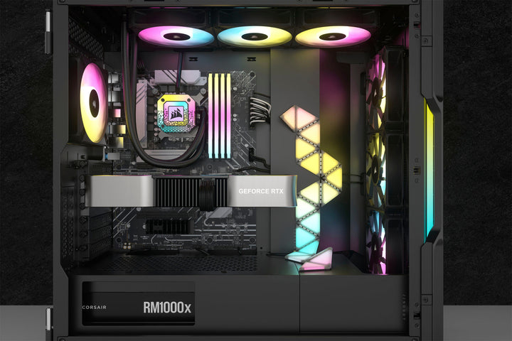 CORSAIR - iCUE H150i ELITE CAPELLIX XT 120mm Fans + 360mm Radiator Liquid Cooling System with ultra-bright CAPELLIX RGB LEDs - Black_2