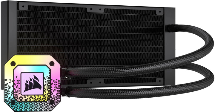 CORSAIR - iCUE H100i ELITE CAPELLIX XT 120mm Fans + 240mm Radiator Liquid Cooling System with ultra-bright CAPELLIX RGB LEDs - Black_8