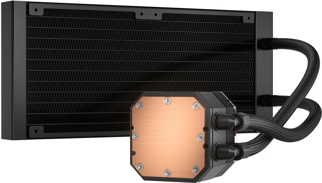CORSAIR - iCUE H100i ELITE CAPELLIX XT 120mm Fans + 240mm Radiator Liquid Cooling System with ultra-bright CAPELLIX RGB LEDs - Black_9